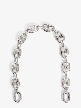 SOLD OUT Clare V Shortie Strap - Silver Mariner Chain NWT $125